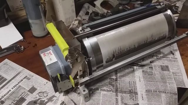Видео отчет от проделанной работе по ремонту раскатного цилиндра Duplo DP43S смотреть онлайн
