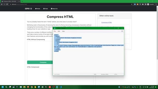 Minify HTML very easy - IZIFIX смотреть онлайн