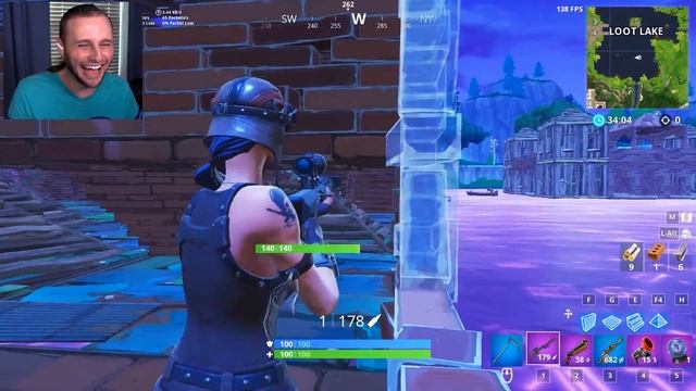 WALL WARS! *BOUNCY* LOOT LAKE! *NEW* Game Mode in Fortnite! смотреть онлайн