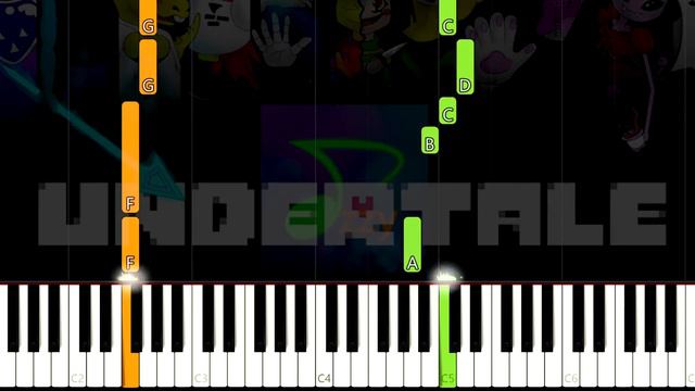 Don't Give Up | Undertale - Easy Piano Tutorial смотреть онлайн