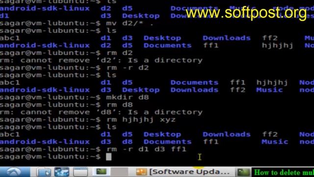 How to delete multiple files and directories in CentOS смотреть онлайн
