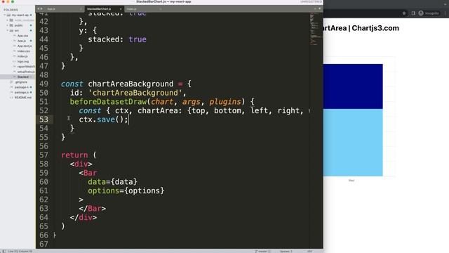 React Chart JS Add Background Color to ChartArea in Chart JS 4 смотреть онлайн
