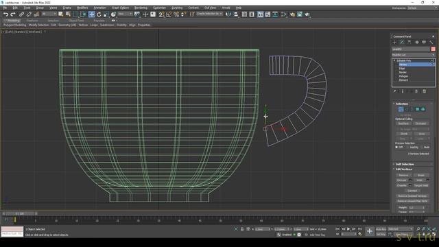 Модель чашки 3D max смотреть онлайн