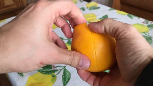Как почистить апельсин | How to peel an orange смотреть онлайн