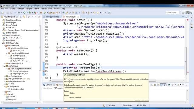 Selenium WebDriver | Part64 | How To Use Properties File in Selenium | Read properties file смотреть онлайн