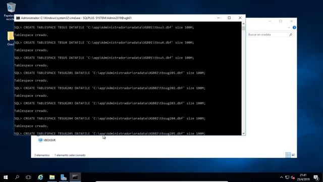 Creacion de Instancias y Tablespaces Oracle 12C (12.2) Windows Server 2016 смотреть онлайн
