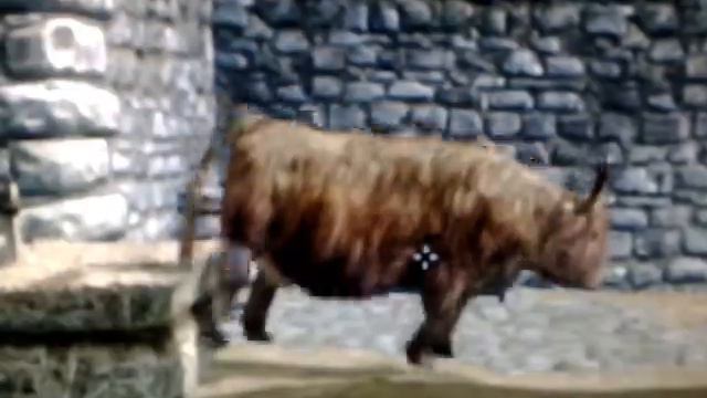 Skyrim Cow Goin Crazy On Some Hay