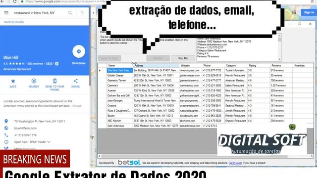 O melhor extrator Automático de Milhares de Emails e Telefones do Google смотреть онлайн