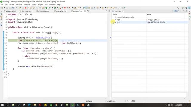 Java Program to Find the Count of Occurrences of Each Character in a String смотреть онлайн