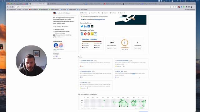 Software Developer Profile Review: Arnold (React|Ruby|Rails|Kotlin) - No about section! смотреть онлайн