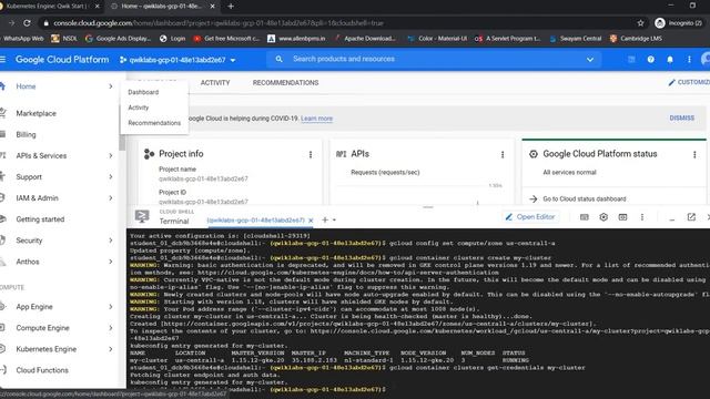 Kubernetes Engine: Qwik Start | Qwiklabs смотреть онлайн