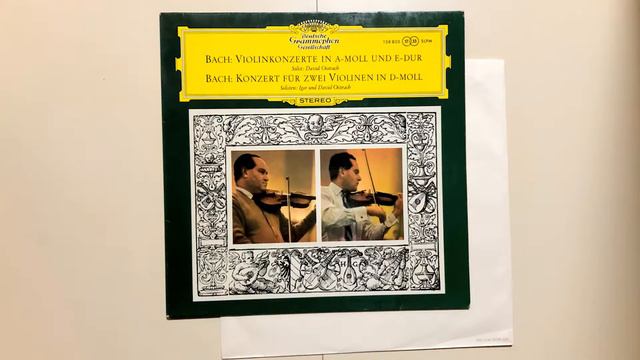 Igor und David Oistrach J.S.BACH E-dur, BWV1042 1961 Ｌ P Record 138 820 SLPM смотреть онлайн