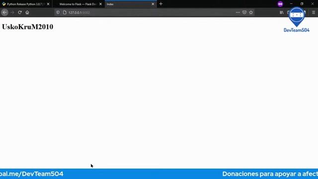 Creación de una Web con Python y Flask смотреть онлайн