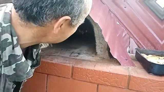 СУП И КАРТОШКА С КУРИЦЕЙ В МОЕЙ ПОМПЕЙСКОЙ ПЕЧИ.