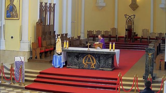 02.03.2024 Поклонение Пресвятым Дарам в 12:00, Св. Месса в 13:00 смотреть онлайн