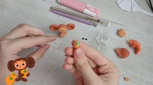 Как слепить ЧЕБУРАШКУ.Лепка из воздушного пластилина Чебурашка.