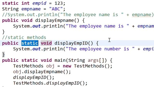 Static Methods and Instance Methods | Method Types in Java | Java Basics 54 | part 4 |Java in Telug смотреть онлайн