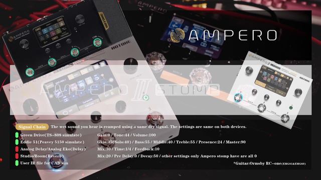 Ampero II Stomp VS Ampero ! The High-gain sound test смотреть онлайн