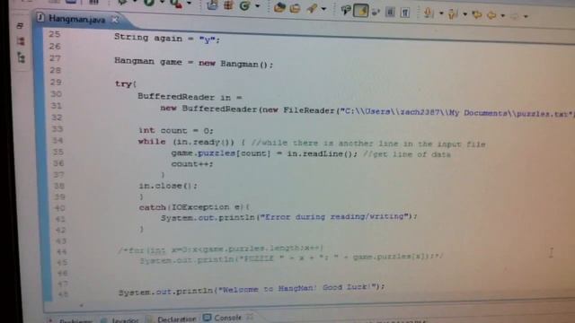 Java Game Programming: HangMan смотреть онлайн