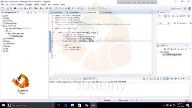 Java SWING - JLabel Constructor | JLabel Part - 1 | GUI | Java | SWING | Judemy | Bangla | Tutoria смотреть онлайн