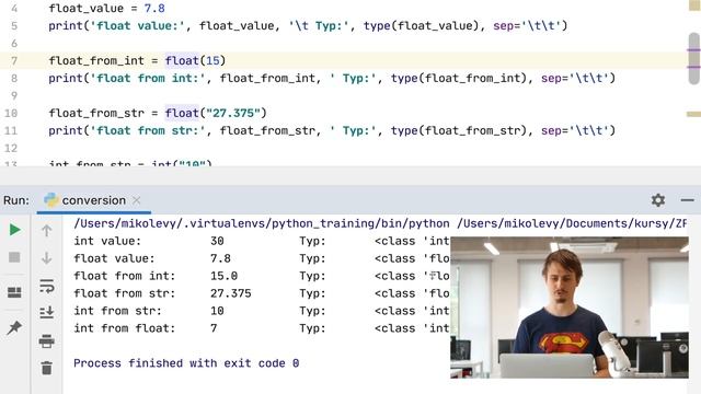 Python - Zrozumieć programowanie | Tydzień 3 | Lekcja 2 - Typ int oraz float смотреть онлайн