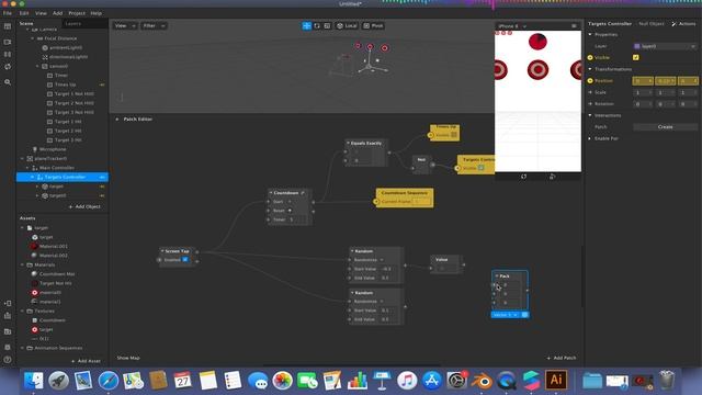Target Shooter Planetracking Part 3 Patch Editor 1/2 | Spark AR Studio смотреть онлайн