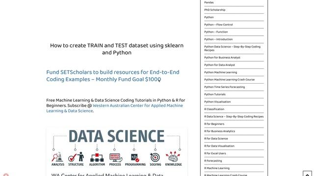 How to create TRAIN and TEST dataset using sklearn and Python смотреть онлайн