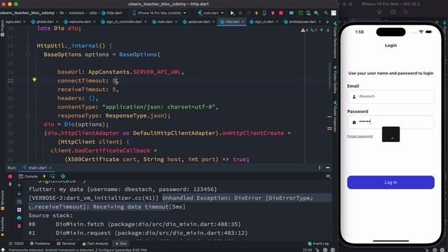 DioException connection timeout The request connection took longer than смотреть онлайн