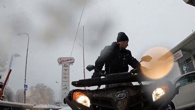 MOTORBÄR TUTORIAL CF MOTO 450L mit Pflug, beim Schneeräumen 29.01.2020 Triol Schwaz смотреть онлайн