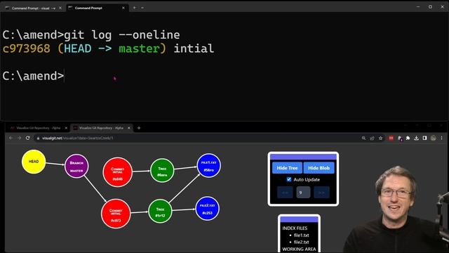 Git Amend - Real Time Visualization #VisualGit смотреть онлайн