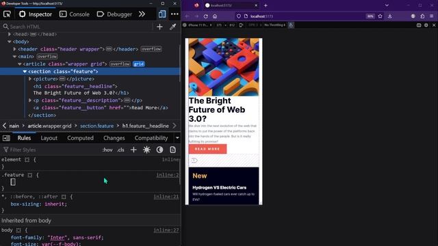 Building a Responsive News Homepage | HTML, SCSS, JS смотреть онлайн