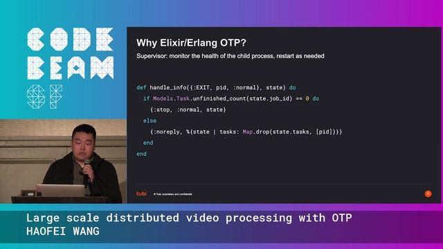 Large scale distributed video processing with OTP - HAOFEI WANG смотреть онлайн