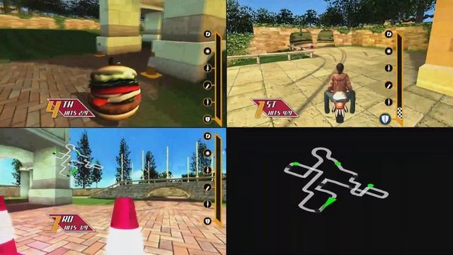 FOOD FIGHT! - PocketBike Racer #4 (3 Player) смотреть онлайн