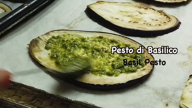 MELANZANE GRATINATE AL PESTO 🍆🍅vegetariane e veloci al forno BAKED GRATINATED EGGPLANT WITH PESTO смотреть онлайн