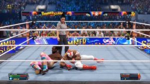 Игра реслинг WWE 2K23 бой Rey Mysterio  (Рей Мистерио) vs Хavier Woods (Ксавьер Вудс)