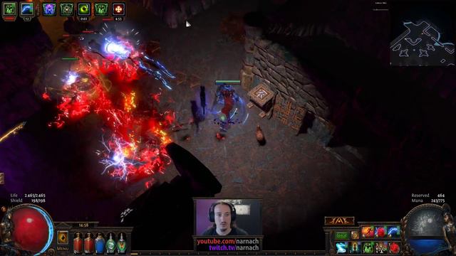 Act 8: Temple Of Atzoatl - Arc Trap Saboteur #31 - Path Of Exile 3.3: HC SSF Incursion League