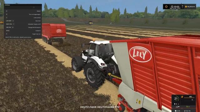 Farming Simulator 2017 Pick Straw with Lely Tigo Forage Wagons смотреть онлайн