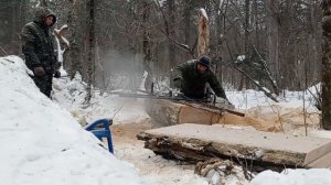 Пилим широкие СЛЭБЫ из ясеня