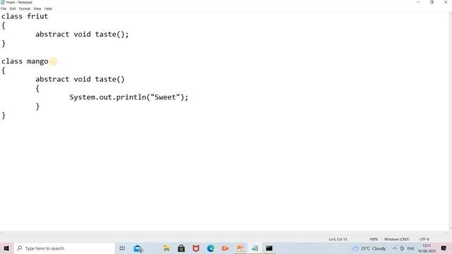 Abstract Method in Java | Java OOPS | Abstract Method | Abstraction in Java | Being A Programmer смотреть онлайн