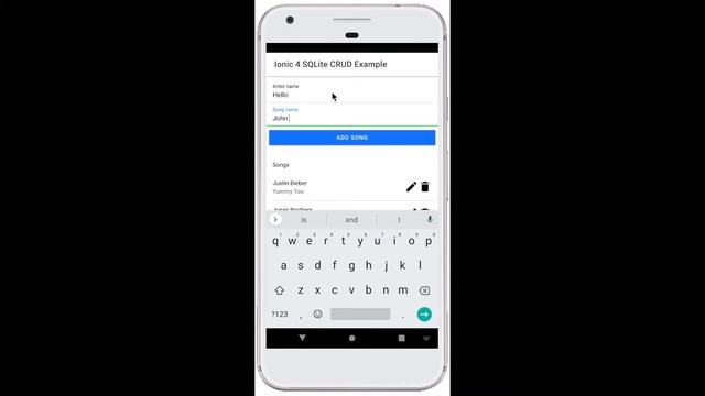 Ionic 4 SQLite Database CRUD App Tutorial Demo смотреть онлайн