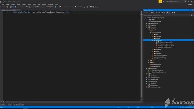 Add a new Component using Angular Template смотреть онлайн