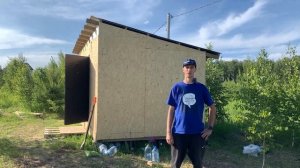 Молодая пара построила мини-дом 6х3 своими руками | Бытовка своими руками | Электрика за 0 рублей