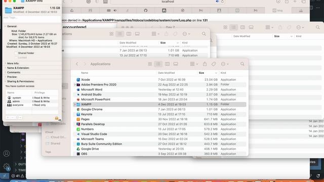 XAMPP error in MacOS - Warning: mkdir(): Permission denied in WarningMessage: смотреть онлайн
