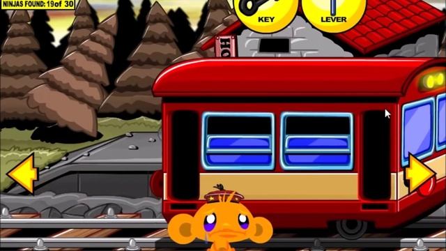 Monkey GO Happy Ninja Hunt 2 - Walkthrough смотреть онлайн