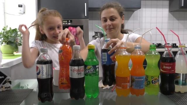 Soda Challenge | Сода Челлендж | Коктейль из разной газировки | Soda Coctail | Угадай газировку