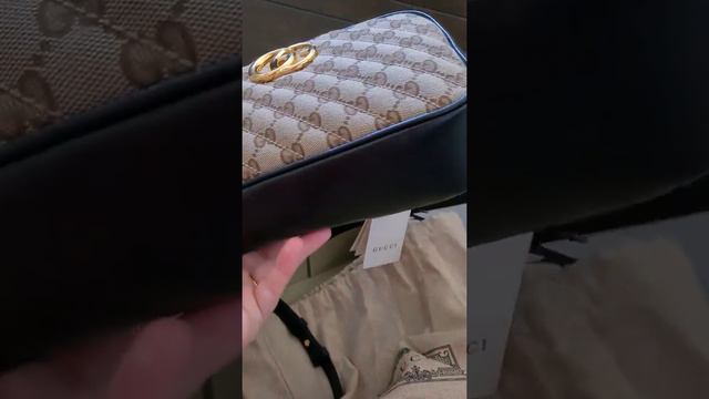GUCCI GG MARMONT BLACK SMALL SHOULDER BAG | CANVAS MONOGRAM 2021 смотреть онлайн