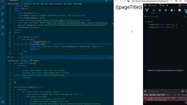 Bootstrap Component & Event Emitter смотреть онлайн