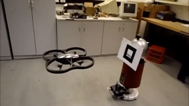Target tracking with the AR Drone Quadrocopter смотреть онлайн