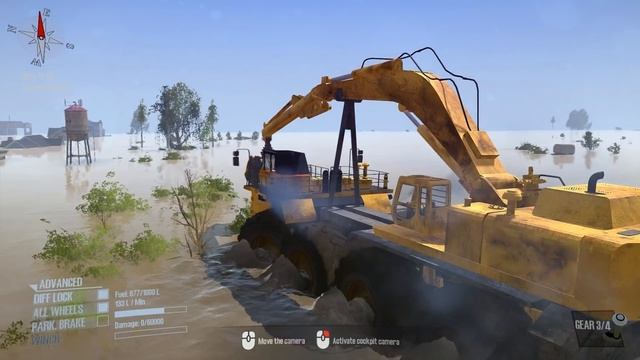 Spintires: MudRunner - MONSTER MINING TRUCK Driving Through A Flooded City смотреть онлайн