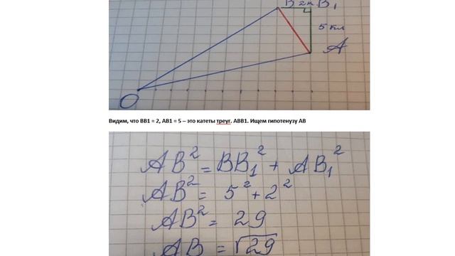 Найдите тангенс угла АОВ, ОГЭ 9 класс